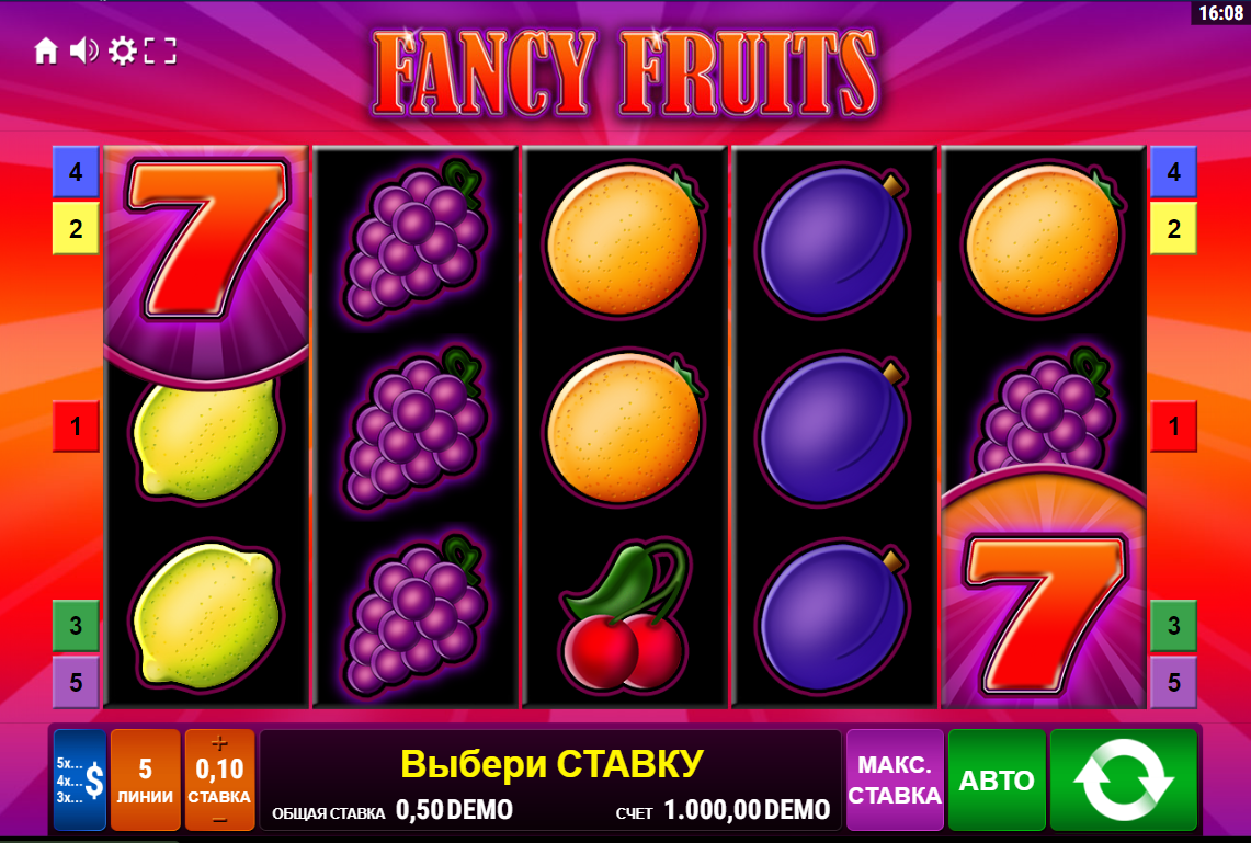 Изображение автомата Fancy Fruits