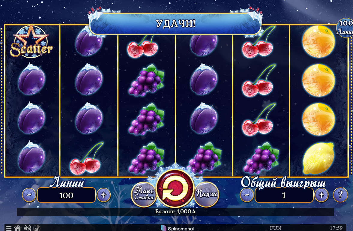 Изображение автомата Fruits On Ice