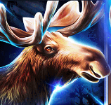 Символ игрового автомата Book Of Wolves Full Moon Лось
