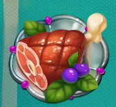 Символ игрового автомата Dragons Tavern Bonus Buy Мясо
