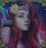 Символ игрового автомата Book Of Sirens Сирена с красными волосами
