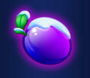 Символ игрового автомата Santa's Fruits Слива